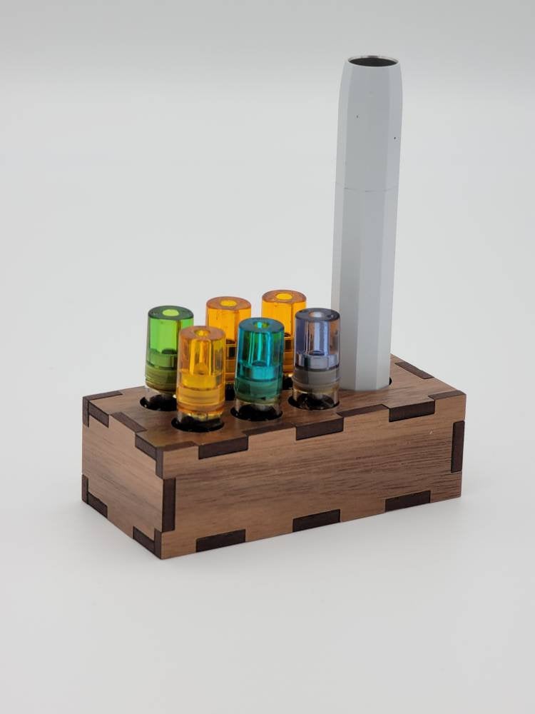 Plywood Airo Pro Vape Cartridge and Battery Holder Buckeye Bud Creations Plywood Airo Pro Vape Cartridge and Battery Holder Buckeye Bud Creations
