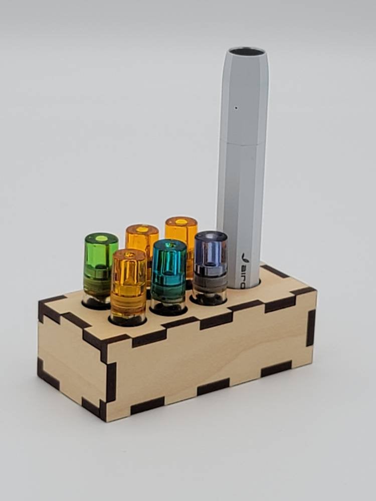 Plywood Airo Pro Vape Cartridge and Battery Holder Buckeye Bud Creations Plywood Airo Pro Vape Cartridge and Battery Holder Buckeye Bud Creations